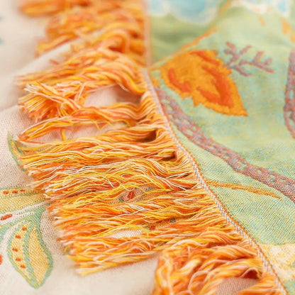 Boho Floral Blanket Soft Cozy Throw