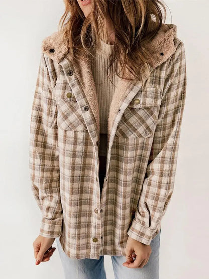 Warm Plaid Winter Coat