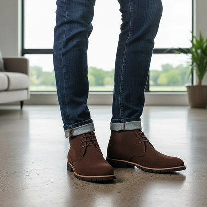 Traditional Leather Mens Ankle Boots