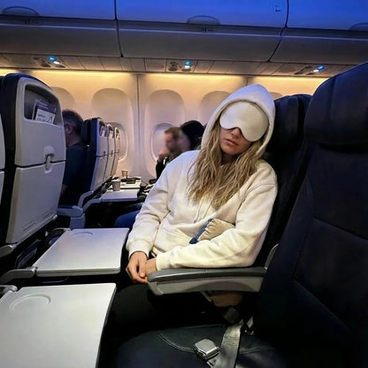 Travel Sleep Hoodie with Eye Mask