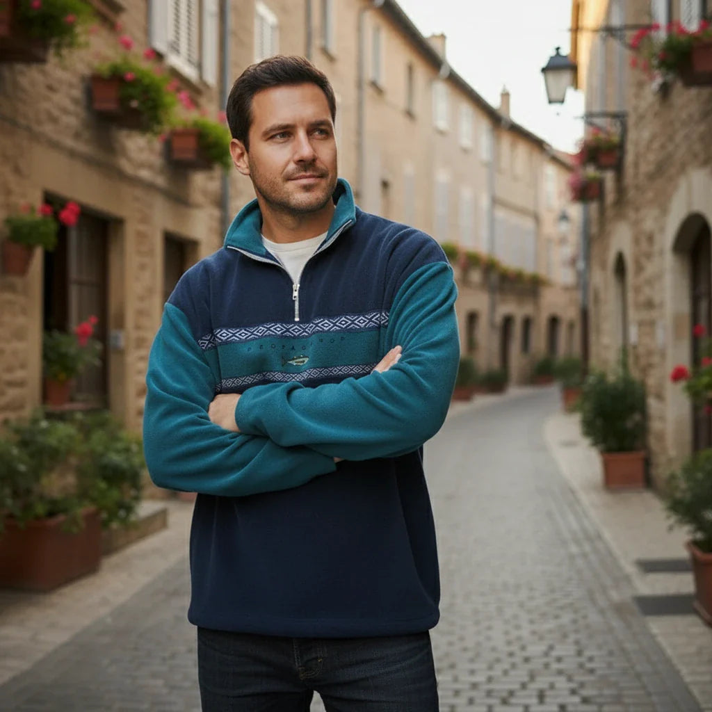 Classic Vintage Zip Up Sweater - VibreMode