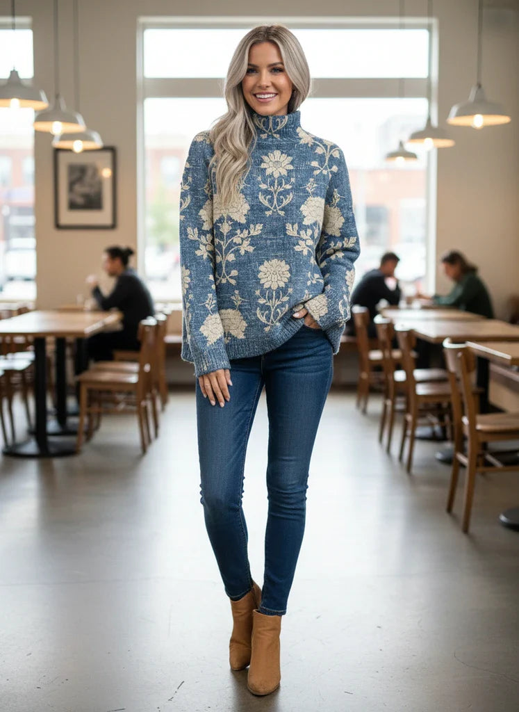 Warm Winter Crew Neck Knit Sweater