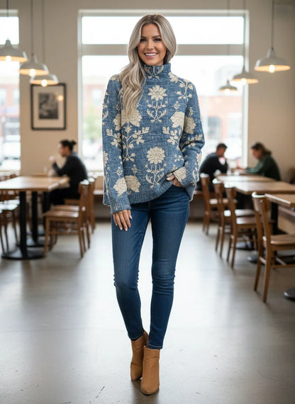 Warm Winter Crew Neck Knit Sweater