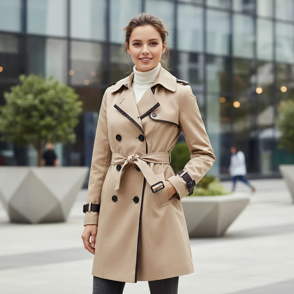 Timeless Water-Resistant Long Coat - VibreMode