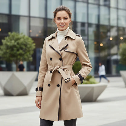 Timeless Water-Resistant Long Coat - VibreMode