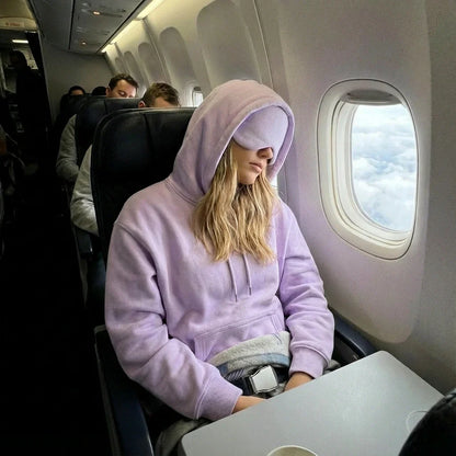 Travel Sleep Hoodie with Eye Mask