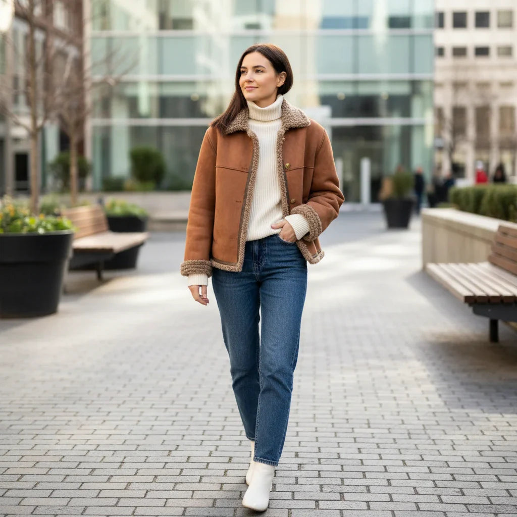 Luxury Faux Fur Lined Coat