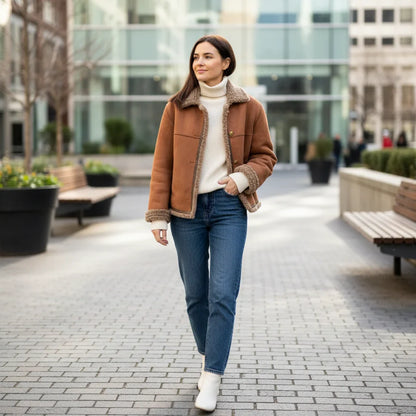 Luxury Faux Fur Lined Coat