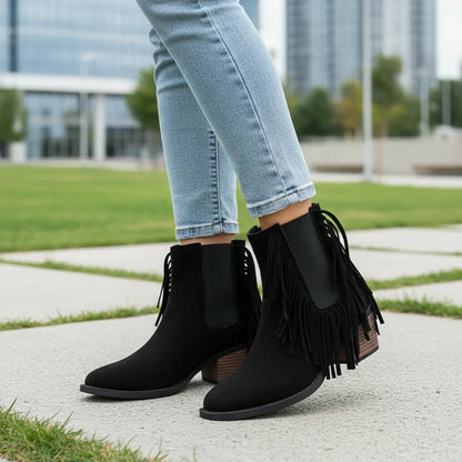 Trendy Cowboy Ankle Boots