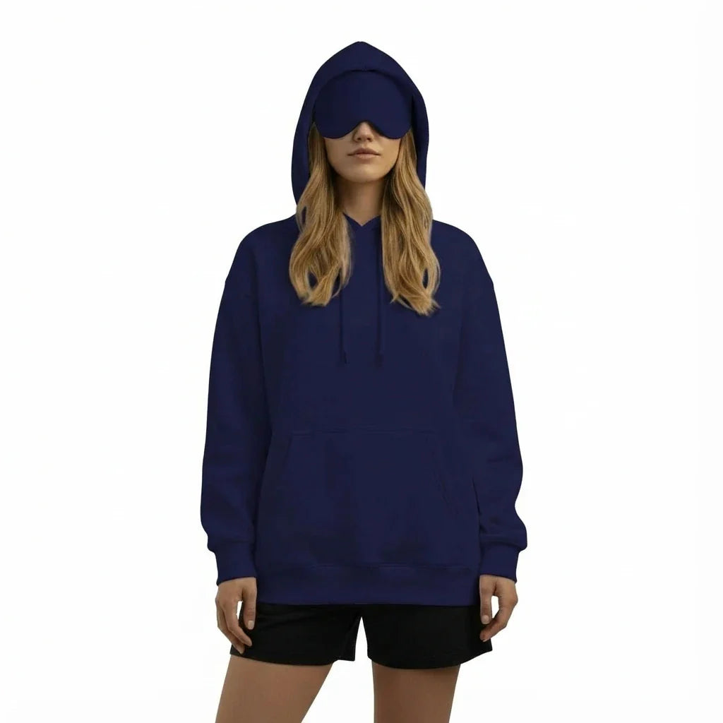 Travel Sleep Hoodie with Eye Mask