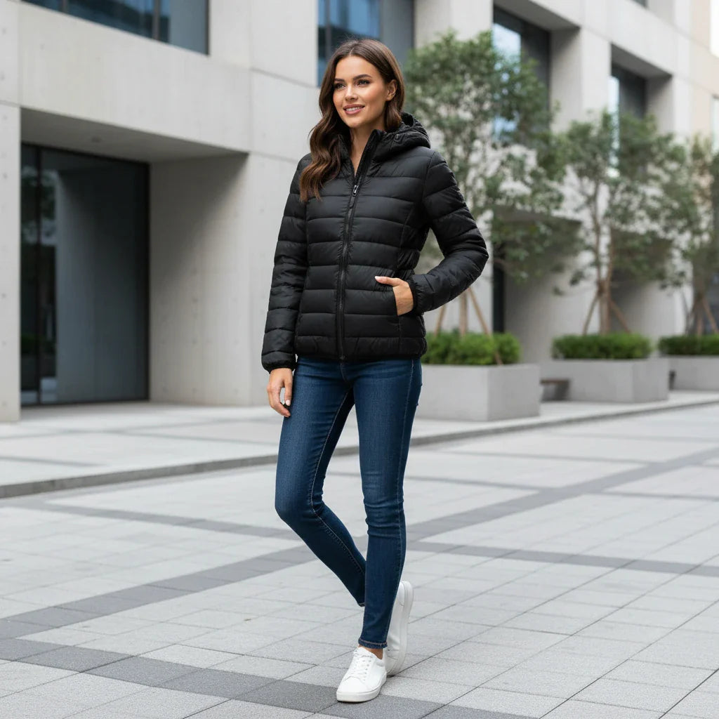 Slim Water Resistant Parka Coat