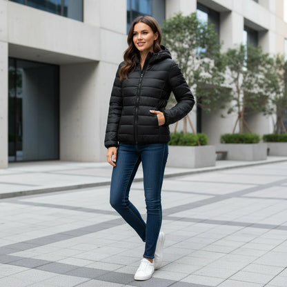 Slim Water Resistant Parka Coat