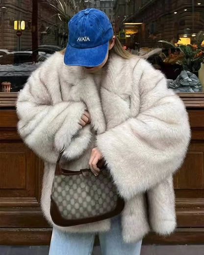 Women's Oversized Faux Fur Coat