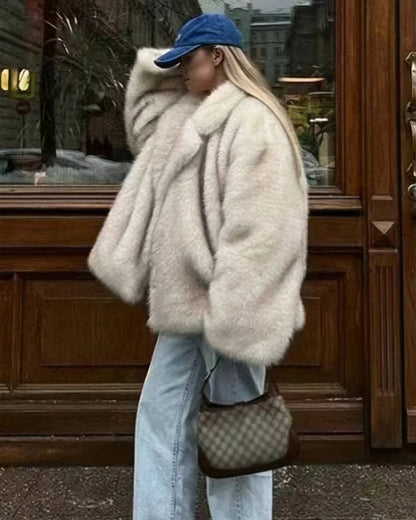 Women's Oversized Faux Fur Coat