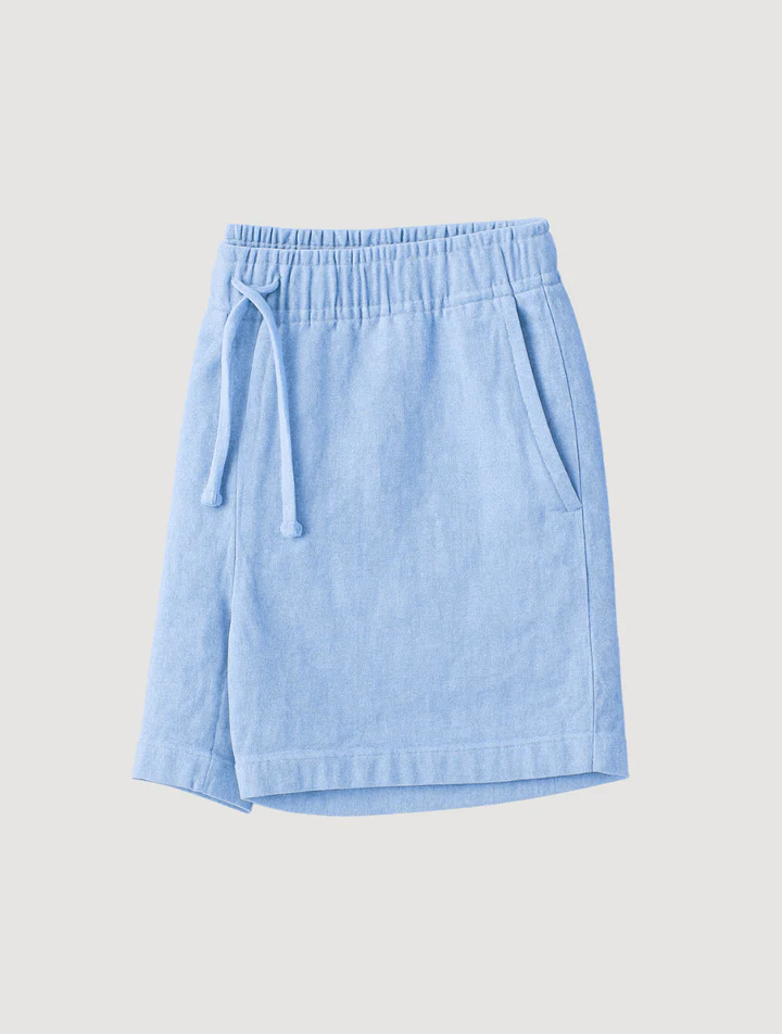 Men's Linen Shorts Old Money Blue