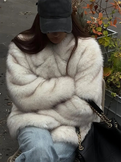 Women's Oversized Faux Fur Coat