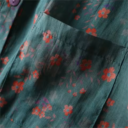 Women's Pretty Floral Button Shirt