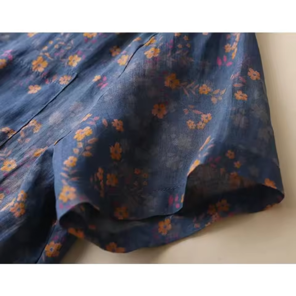 Women's Vintage Floral Blouse