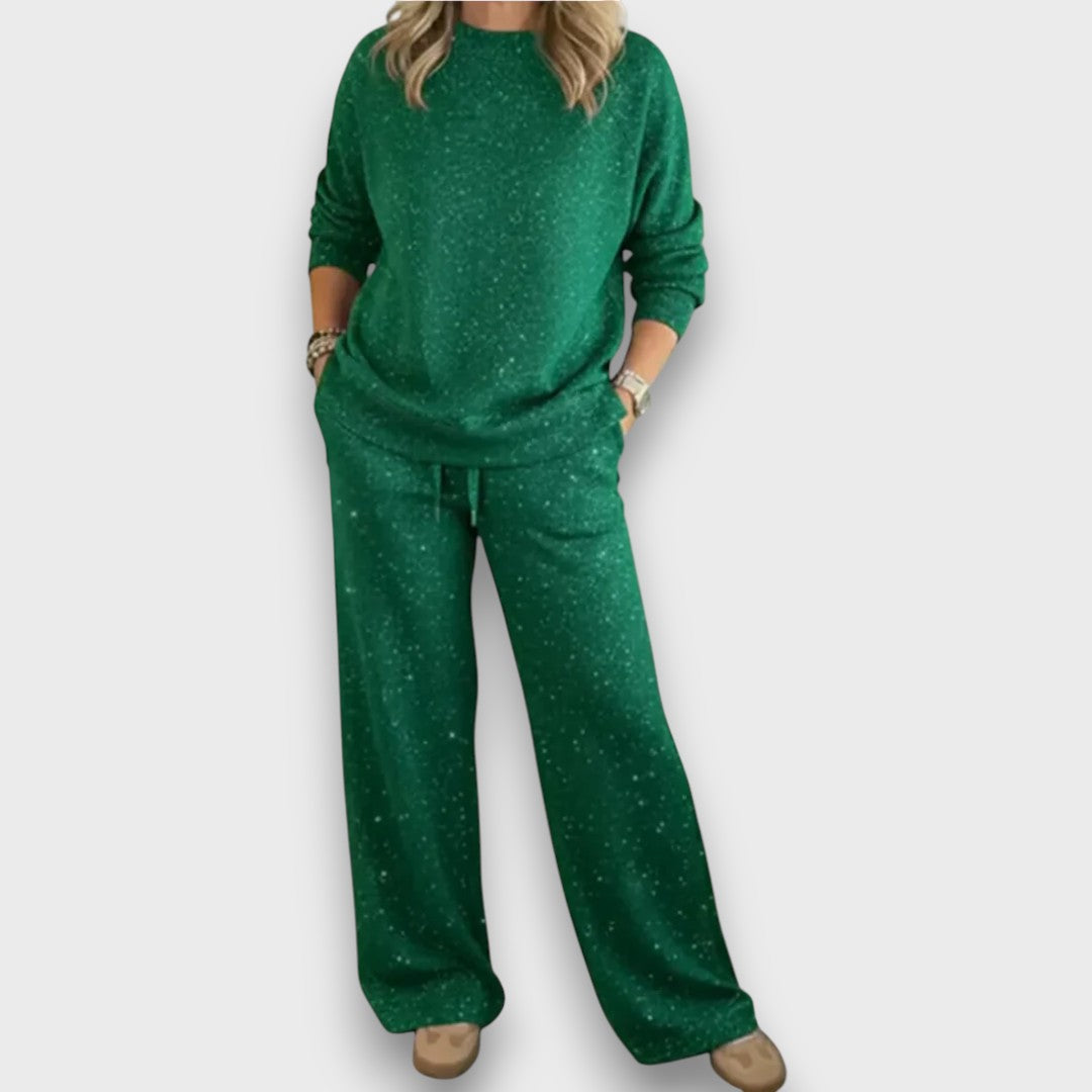 Women's Long Sleeve Lounge Set Pants - VibreMode