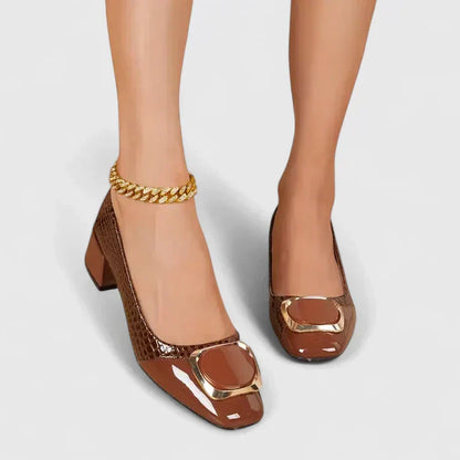 Women's Block Heel Loafers Slip-On