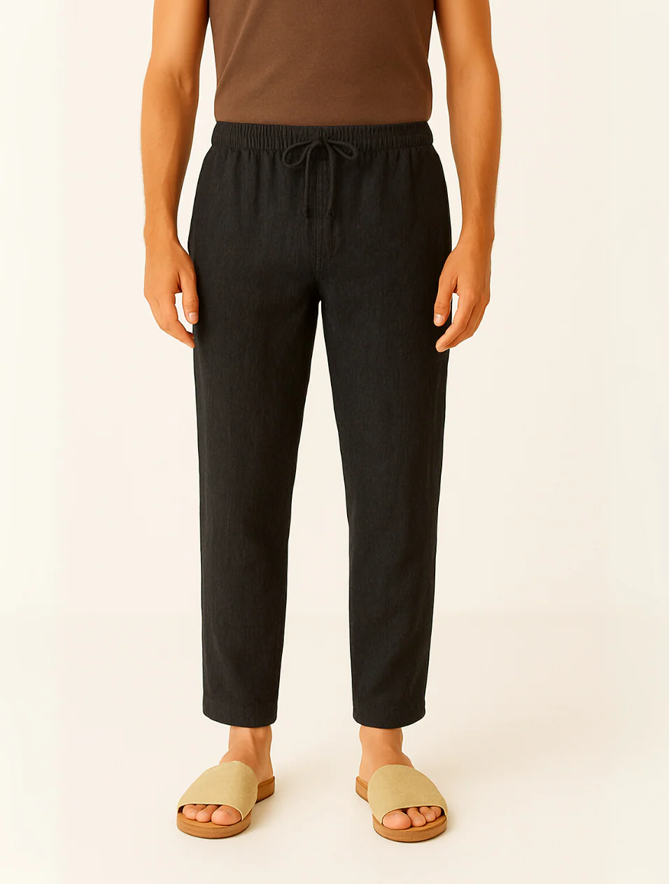 Men's Linen Pants Beige