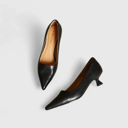 Vera | Ladies Low Heel Red Slingback Pumps