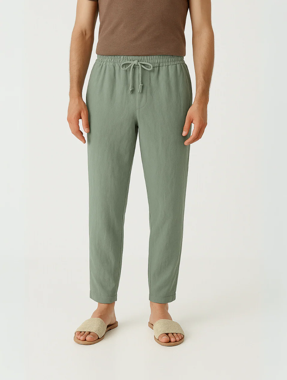 Men's Linen Pants Beige