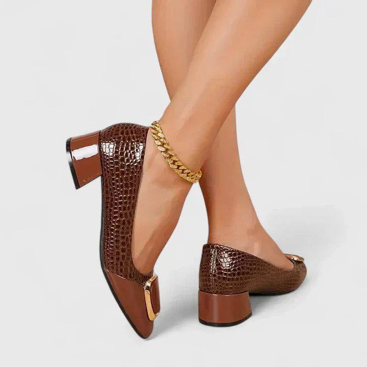 Women's Block Heels Closed-Toe Shoes - VibreMode