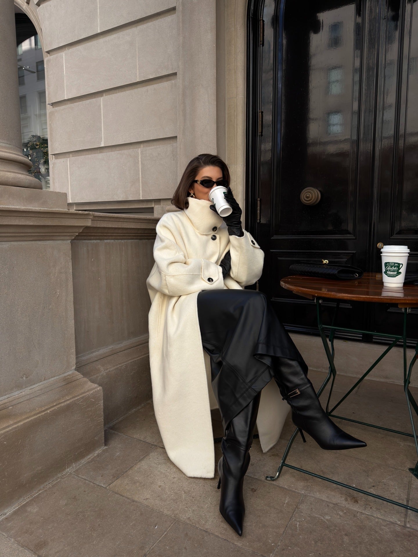 Women's Ivory Long Coat
