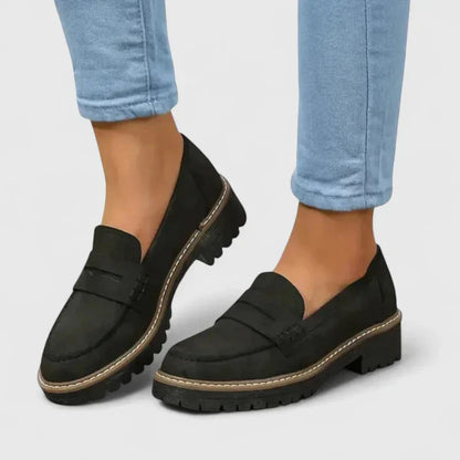 Leather Slip On Loafers - VibreMode