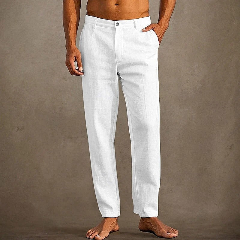 Men's Linen Capri Pants