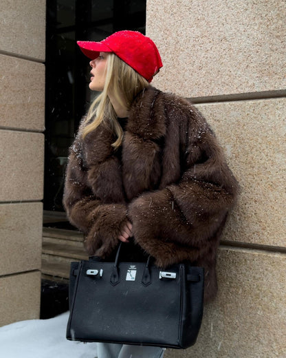 Women's Oversized Faux Fur Coat