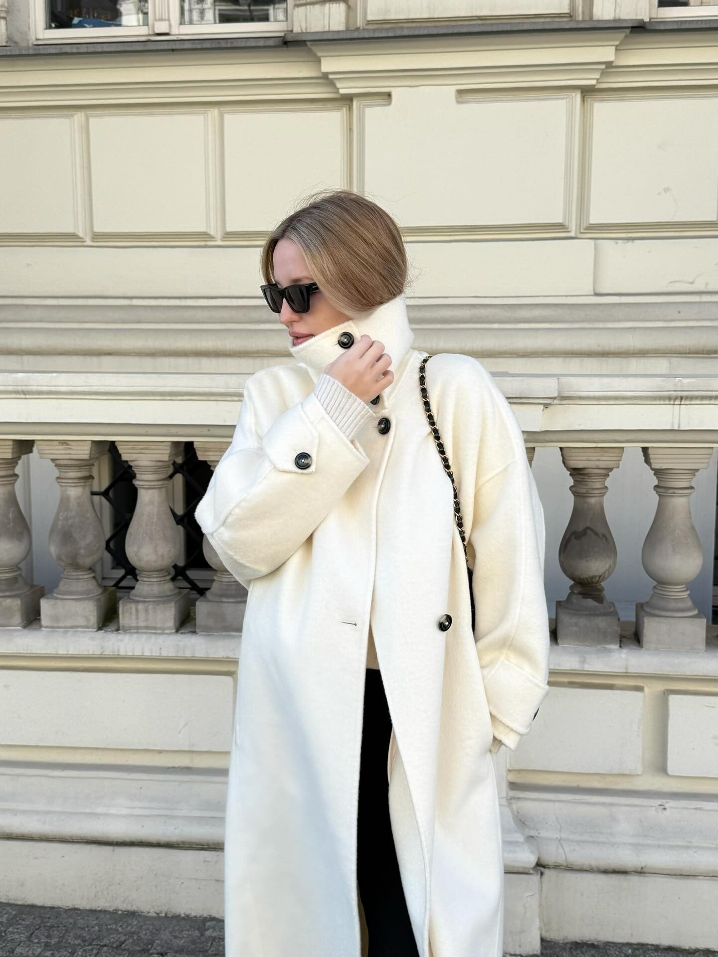 Women's Ivory Long Coat