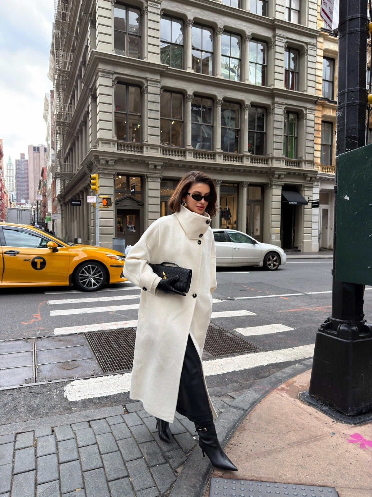 Women's Ivory Long Coat