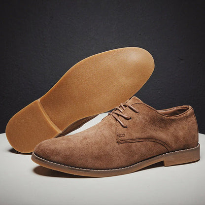 Men's Suede Formal Shoes Classic Brown