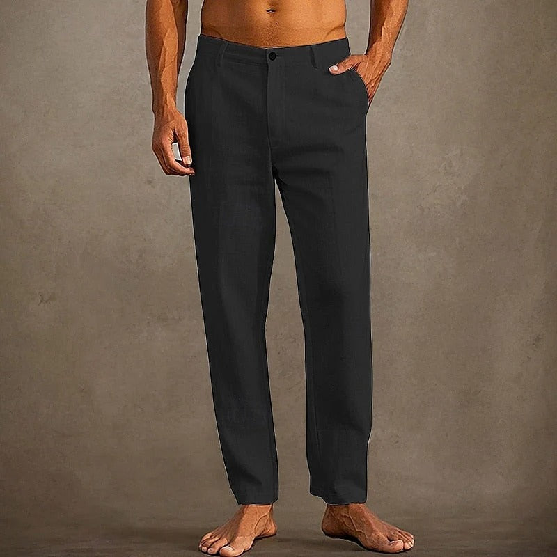 Men's Linen Capri Pants