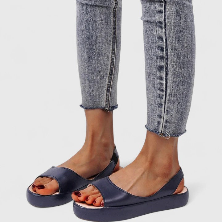 Women's Platform Wedge Sandals Open Toe Slingback