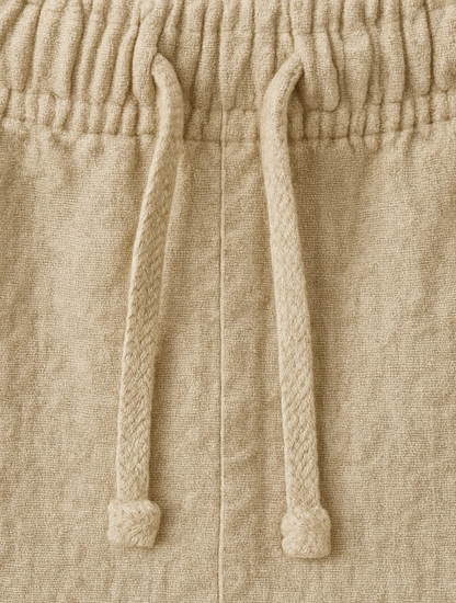 Men's Linen Shorts Beige
