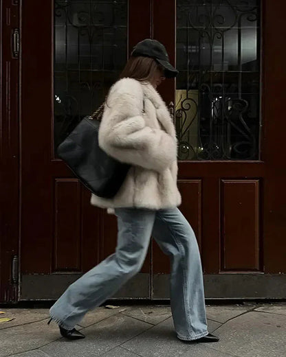 Women's Oversized Faux Fur Coat