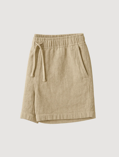Men's Linen Shorts Beige