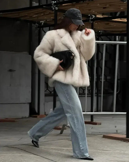 Women's Oversized Faux Fur Coat