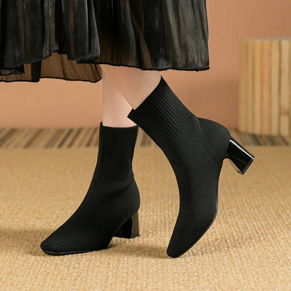 Women's Knitted Boot Socks Comfort Edge Design - VibreMode
