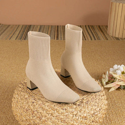 Women's Knitted Boot Socks Comfort Edge Design