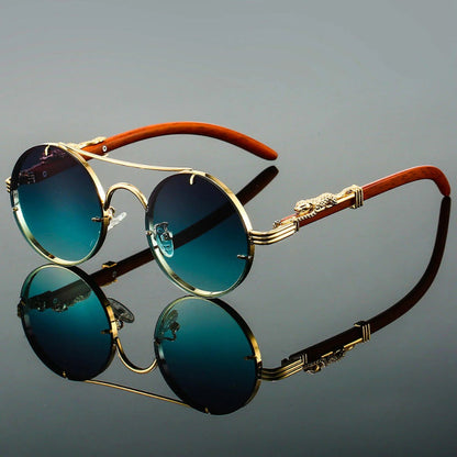 Vintage Double Bridge Sunglasses Retro Style Modern Protection