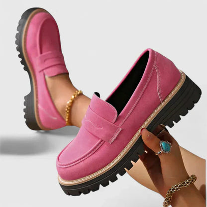Soft Leather Womens Slip On Shoes