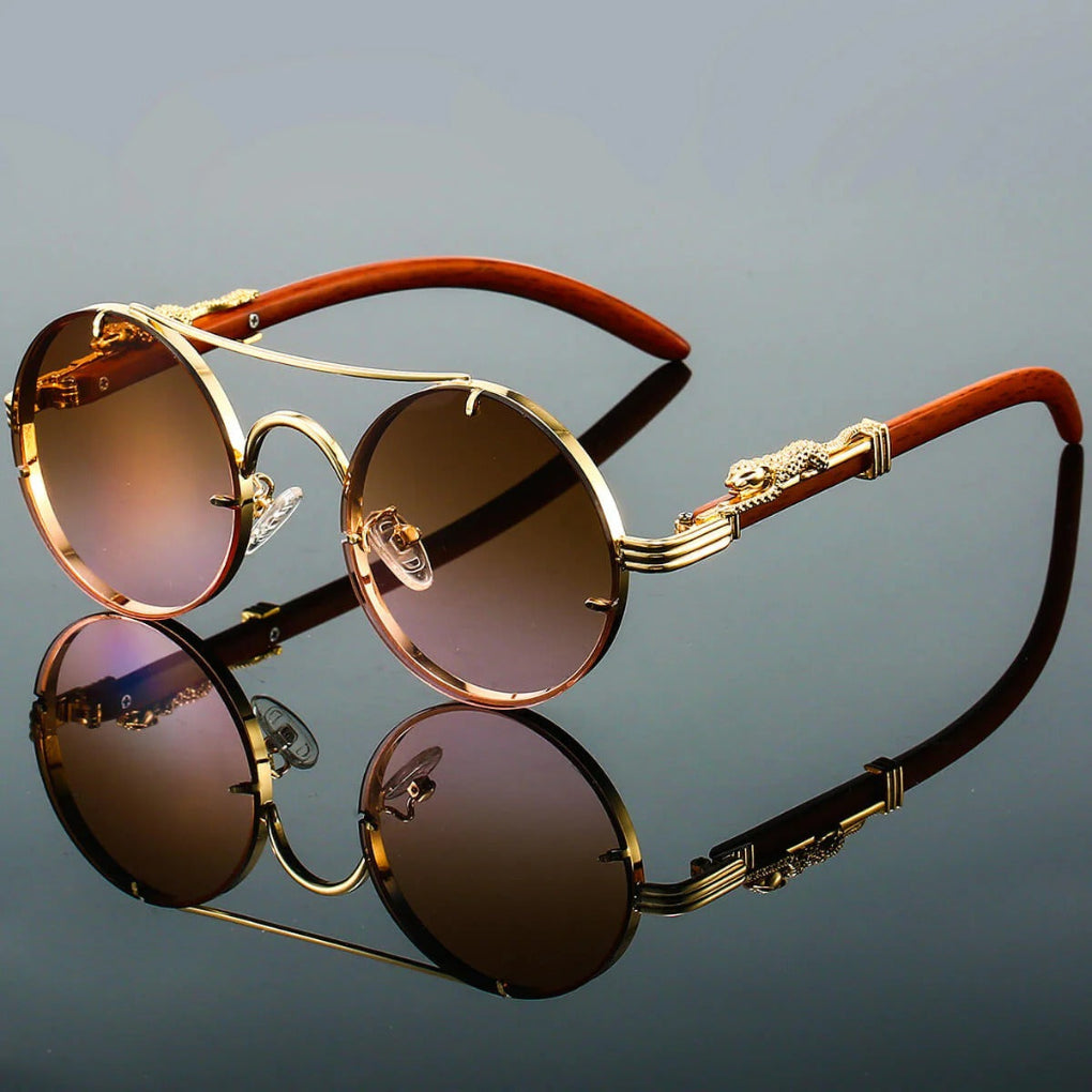 Vintage Double Bridge Sunglasses Retro Style