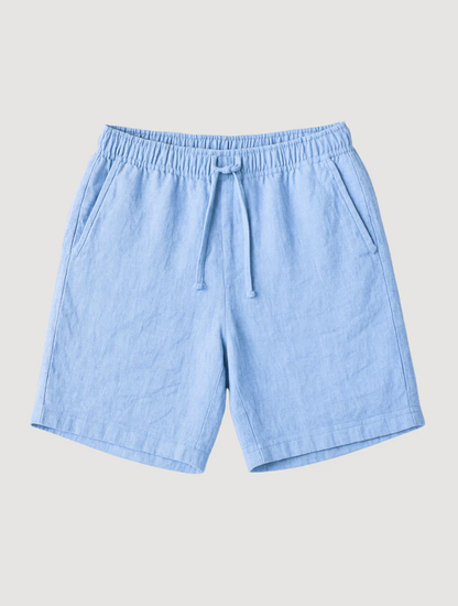 Men's Linen Shorts Old Money Blue