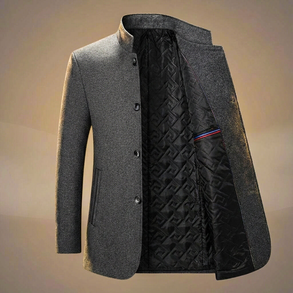 Classic Pure Wool Tailored Coat