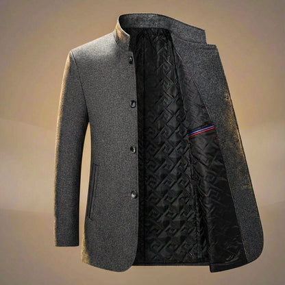 Classic Pure Wool Tailored Coat