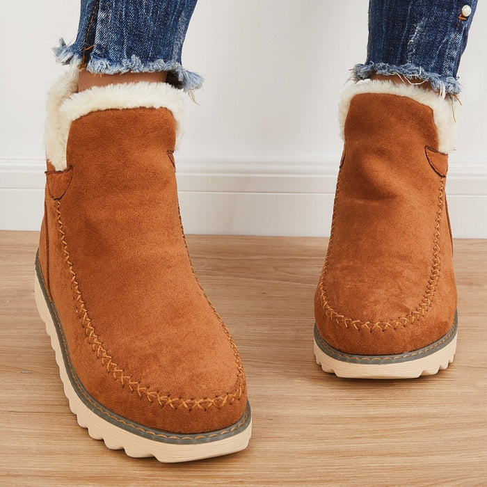Warm Waterproof Women's Snow Boots